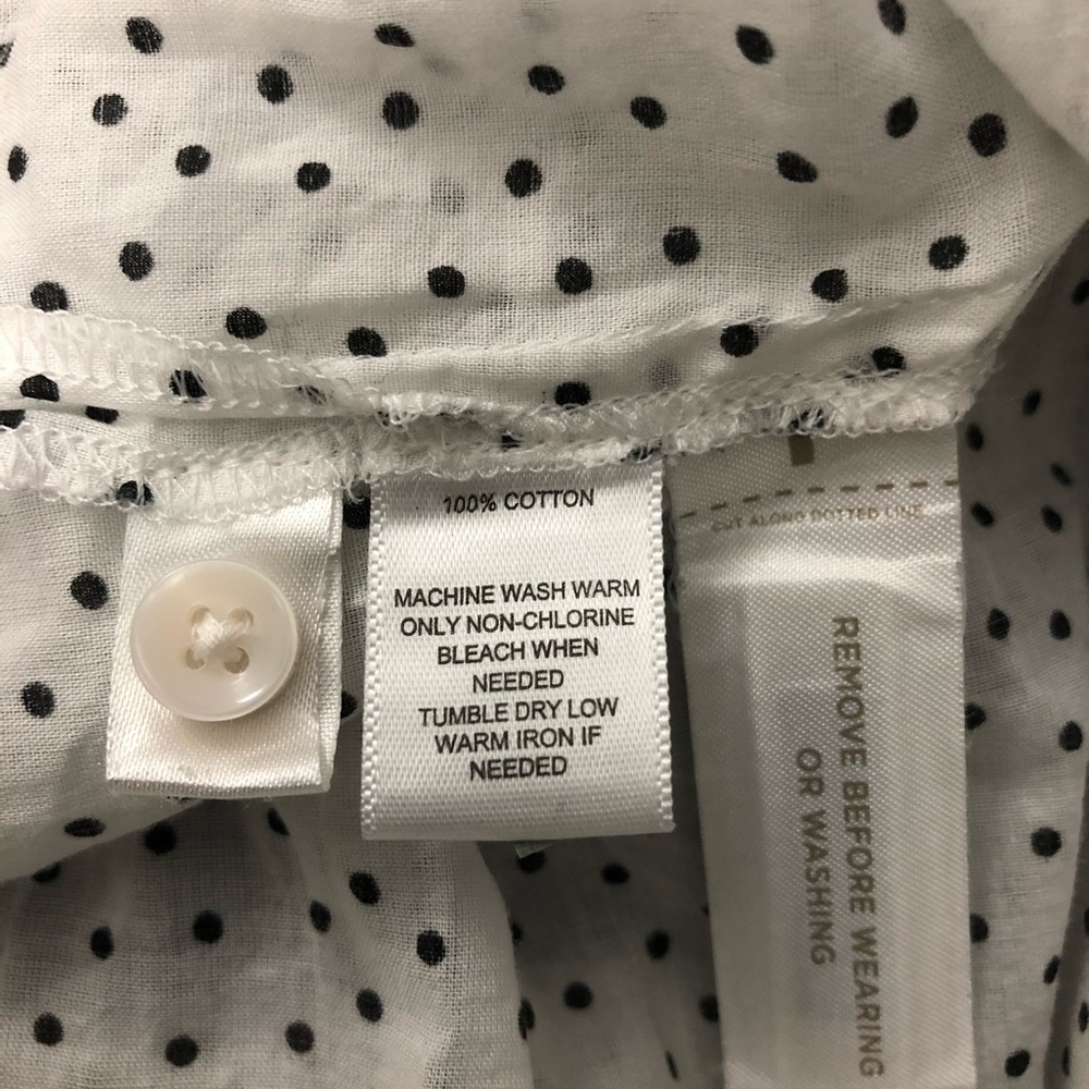 Ann Taylor LOFT | Polka Dot Button Down Shirt - Picture 7 of 7
